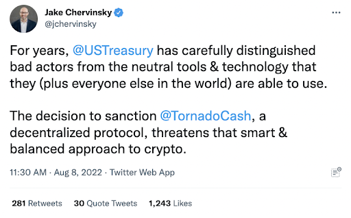 Jake Chervinsky Tweet